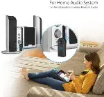 Mikrofonlu Bluetooth Ses Alıcı Araç ve Hoparlör İçin Aux Girişli Kablosuz Dönüştürücü Kiti-3