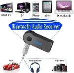 Mikrofonlu Bluetooth Ses Alıcı Araç ve Hoparlör İçin Aux Girişli Kablosuz Dönüştürücü Kiti-4