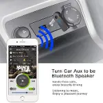 Mikrofonlu Bluetooth Ses Alıcı Araç ve Hoparlör İçin Aux Girişli Kablosuz Dönüştürücü Kiti-7