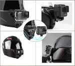 Aksiyon Kamera ve Telefon Tutucu Kask Aparatı Gezi Seyahat ve Sürüşlerde Kullanmak için Cep Telefonu-3