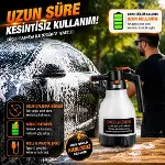 Polham Yeni Nesil 2L Şarjlı Otomatik Basınçlı Araç Yıkama Köpük Püskürtücü, Araç, Jant, Bahçe Yıkama-5