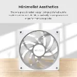 GF120R V2 ARGB 120mm Kasa Fanı - Şık ve Minimalist Tasarım, Yüksek Hava Akışı, Hidrolik Rulman, Sess-3