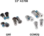 MacBook Pro 13 inç Alt Kapak Vidaları Screw Set, A1708 A2159 A2289 A2338 M1 M2 Uyumlu, Pentalobe P5-4