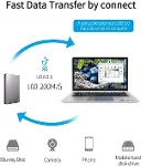 Type C to Micro B 3.0 Kablo 1 Metre Siyah Renk Hızlı Veri Aktarım Kablosu Micro B Harici Harddisk Ka-4