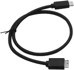 Type C to Micro B 3.0 Kablo 1 Metre Siyah Renk Hızlı Veri Aktarım Kablosu Micro B Harici Harddisk Ka-5
