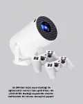 Projeksiyon Cihazı 4K Destekli Kablosuz Bağlantılı Bluetooth 5.0-5