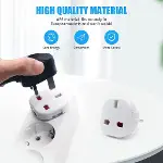 Kyrotech İngiltere’den AB’ye Seyahat Adaptörü, UK G Tip 3 Pin’den Avrupa E/F Tipi 2 Pin Priz Dönüştü-3