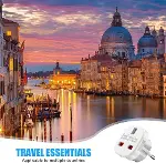 Kyrotech İngiltere’den AB’ye Seyahat Adaptörü, UK G Tip 3 Pin’den Avrupa E/F Tipi 2 Pin Priz Dönüştü-6