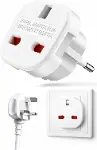 Kyrotech İngiltere’den AB’ye Seyahat Adaptörü, UK G Tip 3 Pin’den Avrupa E/F Tipi 2 Pin Priz Dönüştü-1