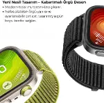 Huawei Watch Fit 3 / Fit 4 / Fit 4 Pro/Fit 5 / Fit 5 Pro Uyumlu Nylon Loop Velcro Kumaş Kordon - Nef-2