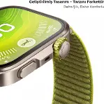 Huawei Watch Fit 3 / Fit 4 / Fit 4 Pro/Fit 5 / Fit 5 Pro Uyumlu Nylon Loop Velcro Kumaş Kordon - Nef-5