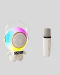 Astronot Tasarımlı Bluetooth Speaker ve Kablosuz Mikrofon Karaoke Seti-2