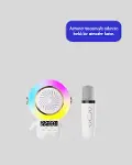 Astronot Tasarımlı Bluetooth Speaker ve Kablosuz Mikrofon Karaoke Seti-3