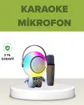 Astronot Tasarımlı Bluetooth Speaker ve Kablosuz Mikrofon Karaoke Seti-1