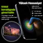 Epro iPhone 17 Pro Max ile Uyumlu Ekran Koruyucu, Ahize Korumalı Toz Önleyici Tam Kaplama, Hizalama-4