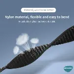 Xiaomi Mi Band 8 için Hasırlı Kordon Woven Sport Loop Gri [Mi Band 8 ile Uyumlu Kordon - Gri]-3