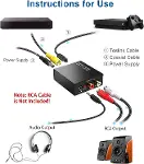 Dijital Analog Ses Dönüştürücü,Toslink, Optik çıkış to Rca çevirme DAC Dijital SPDIF Koaksiyel Optik-3