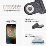 SnapGrip Pro - Kablosuz Deklanşör Düğmesi ile Mobil Pil Tutacağı - Manyetik Montaj Herhangi Bir Tele-3