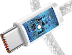 Örgülü Type-C Şarj Kablosu iPhone 15/16/17 Serisi Tüm Modellere Uyumlu Type-C to Type-C Örme Şarj Ka-5