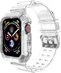 Apple Watch Series 8 41mm için Kordon Transparent Clear Band Şeffaf-1