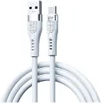 66W Type-C Hızlı Şarj ve Data Kablosu 1.3m Beyaz AZ-B02a-1