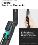 Kablosuz Bluetooth Selfie Çubuğu MagSafe ile Uyumlu Uzaktan Kumandalı Tripod / 1.2 Metre Kolay Taşın-5