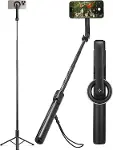 Kablosuz Bluetooth Selfie Çubuğu MagSafe ile Uyumlu Uzaktan Kumandalı Tripod / 1.2 Metre Kolay Taşın-1