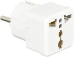 Evrensel Adaptör Seyahat Fişi Beyaz AB Normu - 250V AC 10~16A İngiliz ve Amerikan Fiş Dönüştürücü Pr-1