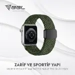 Apple Watch Series SE/11/10/9/8/7/6/5/4/3 ile Uyumlu Kumaş Kordon 46mm/45mm/44mm, Series 10 42mm/41m-2