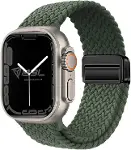 Apple Watch Series SE/11/10/9/8/7/6/5/4/3 ile Uyumlu Kumaş Kordon 46mm/45mm/44mm, Series 10 42mm/41m-1