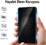 Poco X8 Pro İle Uyumlu Hayalet Ekran Koruyucu, Yandan Görünmeyen Anti-Spy Gizlilik (Privacy) Korumas-2