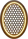 Neon Işıklı (6x9) İnç Kaliteli Plastik Hoparlör Ve Midrange Kapağı - 2 Adet - Sarı-3