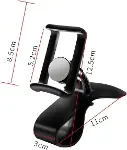 ® Araç İçi Konsola Takılan Döner Başlıklı Telefon Kıskacı Telefon Tutucu-4