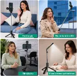 Yolans G4 LED Işıklı Selfie Çubuğu Tripod, 113 cm Uzayabilen Bluetooth Kumandalı Selfie Stick, 3 Işı-3
