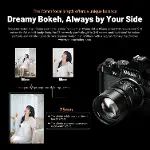 75mm F1.4 Tam Çerçeve Manuel 38.4 ° Büyük Diyafram Başbakan Lens Nikon Z Mount Z9, Z8, Z7, Z72, Z6,-2
