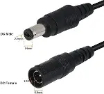 4382 Dc Adaptör Uzatma Kablosu 1 m 5.5mm x 2.1mm Dişi Erkek-3