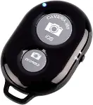 Bluetooth Uzaktan Kumanda Deklanşör Düğmesi Selfie Tıklama Ağırlığı Tüm Cihazlarla Uyumlu, Siyah (BT-1