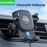 Metal Kancalı Havalandırma Destekli Araç içi Telefon Tutucu-2