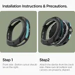 Galaxy Watch 8 Classic (46mm) ile Uyumlu Kılıf Liquid Air Matte Black - ACS09841-2