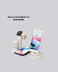 iPhone, Apple Watch ve AirPods ile Uyumlu 4'ü 1 Arada Şarj Ünitesi – Tüm Apple Cihazları Tek Noktada-4