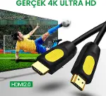 4K 30Hz 18Gbps HDR ARC HDCP Destekli HDMI 2.0 Kablo 25 Metre-3