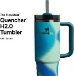 Quencher H2.0 FlowState Pipetli Termos Bardak 0.89 Litre - Coastal Teal | Paslanmaz Çelik-3