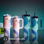 Quencher H2.0 FlowState Pipetli Termos Bardak 0.89 Litre - Coastal Teal | Paslanmaz Çelik-6