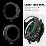 Galaxy Watch 6 Classic (43mm) ile Uyumlu Kılıf Liquid Air Matte Black - ACS06395-2