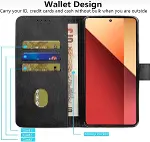 Samsung Galaxy S25 FE ile uyumlu Kılıf 360 Tam Kaplar Deri Dokulu Kapaklı Cüzdan Standlı Kartvizitli-3