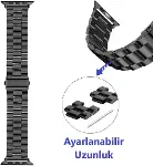 Watch 46mm 45mm 44mm 42mm 49mm Uyumlu Kordon Stal Baklalı Çelik Kordon Rahatsız Etmeyen Apple Watch-4