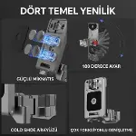 DJI Osmo Pocket 3/4 ile Uyumlu Manyetik Genişletme Çerçevesi EXP-3