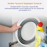 12 Litre Katlanabilir Kova – Akordiyon Tasarımlı Katlanır Temizlik ve Araç Yıkama Kovası, Gri Renk,-7