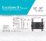 BS2232 BS-2232 Tv Sabit Askı Aparatı, Siyah-4