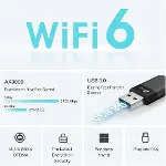 Archer TX50U | AX3000 Wi-Fi 6 Kablosuz USB Adaptör | 3000 Mbps Çift Bant Hız | USB 3.0 | Dahili Sürü-1